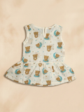 BACK BUTTON FROCK | CLOUDY BEAR