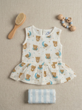 BACK BUTTON FROCK | CLOUDY BEAR