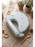 BACK SUPPORT FEEDING PILLOW | SKY BLUE ALPHABATE