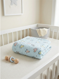 MUSLIN BATH TOWEL | BLUE HORSE
