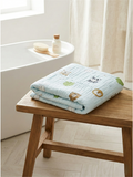 MUSLIN BATH TOWEL | BLUE PANDA
