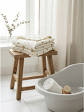 MUSLIN BATH TOWEL | GREEN LEMON