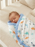 MUSLIN BLANKET | DINO BLUE