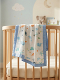 MUSLIN BLANKET | DINO BLUE