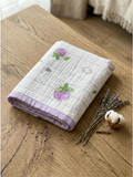MUSLIN BLANKET | PURPLE FLOWER
