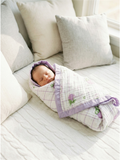MUSLIN BLANKET | PURPLE FLOWER