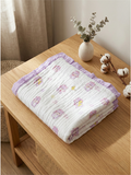 MUSLIN BLANKET | PURPLE TEDDY