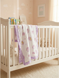 MUSLIN BLANKET | PURPLE TEDDY