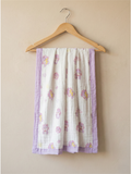 MUSLIN BLANKET | PURPLE TEDDY