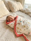 MUSLIN BLANKET | UNICORN RAINBOW