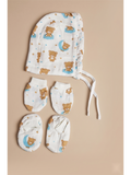 CAP MITTENS BOOTIE SET | CLOUDY BEAR