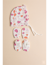 CAP MITTENS BOOTIE SET | SHADOW HEART