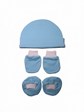 New born baby Cap Mittens & Booties Set