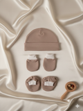 New born baby Cap Mittens & Booties Set