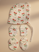 CAP MITTEN & BOOTIE SET | CHEERY