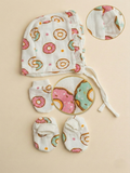 CAP MITTEN & BOOTIE SET | DONUT