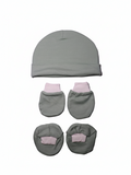 New born baby Cap Mittens & Booties Set