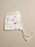 CAP MITTEN & BOOTIE SET | PURPLE BIRD