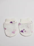 CAP MITTEN & BOOTIE SET | PURPLE BIRD