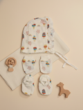 CAP MITTEN & BOOTIE SET | WAFFLE CONE