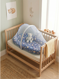COTTON MOSQUITO NET | NEAVY BLUE ANIMALS