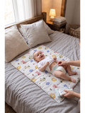 DIAPER CHANGING MAT | SET WHITE PINK TEDDY
