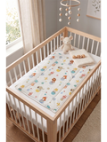 DIAPER CHANGING MAT | WHITE ANIMALS