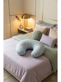 FEEDING PILLOW | BLUE FLOWER BUNNY