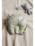 HEAD SHAPE PILLOW | GREEN UNICORN