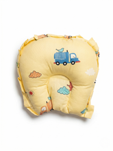 HEAD SHAPE PILLOW | LIGHT YELLOW TRUCK