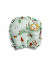 HEAD SHAPE PILLOW | LIGHT GREEN TEDDY