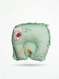 HEAD SHAPE PILLOW | LIGHT GREEN TEDDY STRAWBERRY