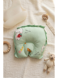 HEAD SHAPE PILLOW | LIGHT GREEN TEDDY STRAWBERRY