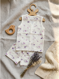 MUSLIN CO-ORD SET | PURPLE BIRD