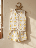 MUSLIN CO-ORD SET | YELLOW DAISY