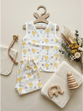MUSLIN CO-ORD SET | YELLOW DAISY