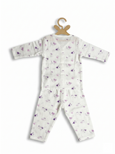 MUSLIN NIGHT SUIT | PURPLE BIRD