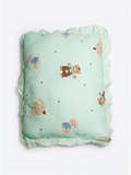 MUSLIN SOFT PILLOW | PESTAL GREEN TEDDY
