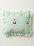 MUSLIN SOFT PILLOW | PESTAL GREEN TEDDY