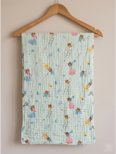 MUSLIN TOWEL | PESTAL GREEN