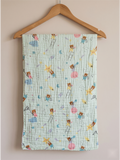 MUSLIN TOWEL | PESTAL GREEN