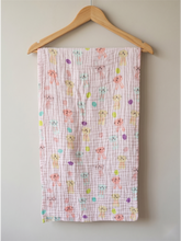 MUSLIN TOWEL | PINK BUNNY