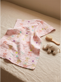 MUSLIN TOWEL | PINK BUNNY