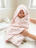 MUSLIN TOWEL | PINK ELEPHANT