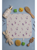MUSLIN WASH CLOTH | PURPLE BIRD