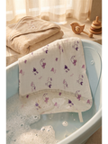 MUSLIN WASH CLOTH | PURPLE BIRD