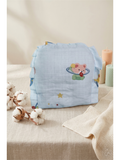 MUSLIN RAI PILLOW | BLUE TEDDY