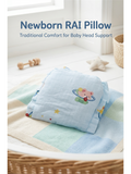 MUSLIN RAI PILLOW | BLUE TEDDY