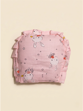 MUSLIN RAI PILLOW | PINK BUNNY