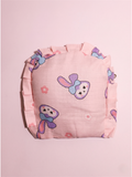MUSLIN RAI PILLOW | PINK PURPLE BUNNY